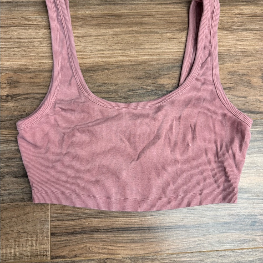 Zara Blush Ribbed Top